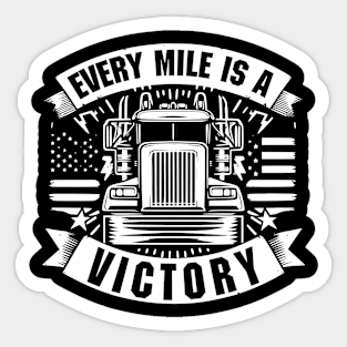 Every Mile Is A Victory Sticker